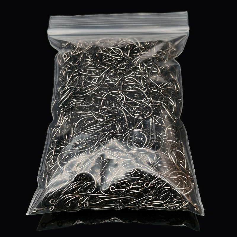 Fishing Hook Assortment - 200 Stück Angelhaken Eyed Circle Jighead