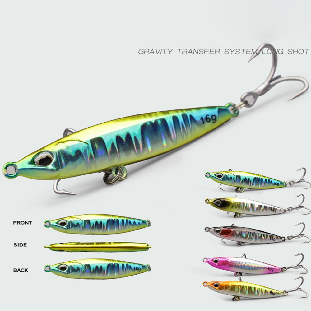 Jig-Angelköder Metall-Jigging- – Fishing Hook Treble Bewertung und Preis