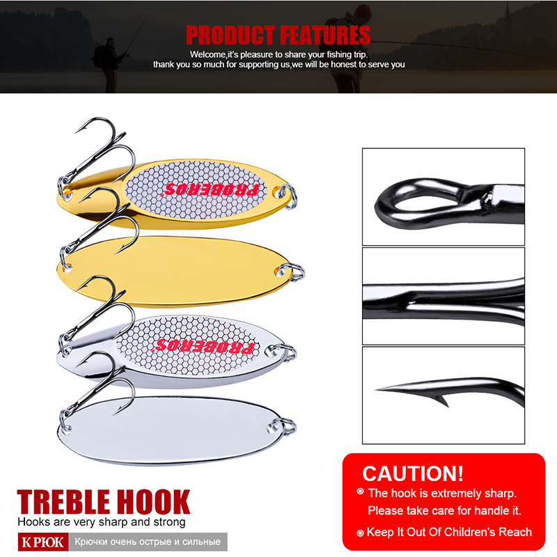 Metall-Löffel-Angelköder 3g-60 – Fishing Hook Treble Bewertung und Preis
